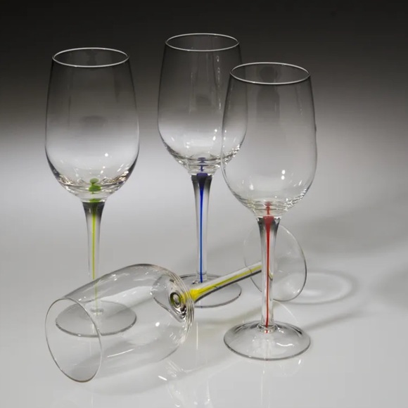 RARE! Exclusive wine glass stemware collection set NIB - Picture 2 of 6